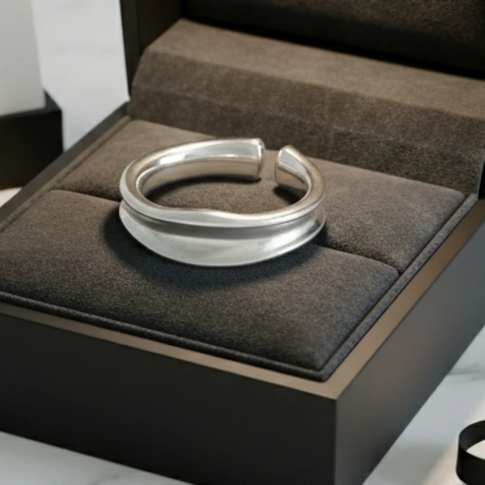 925 Silver Free Form Minimalist Ring
